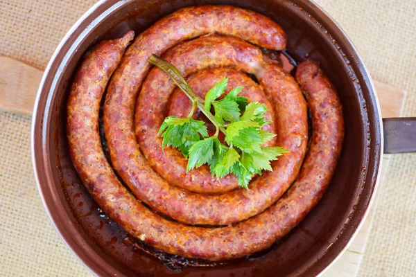 Grilled pork sausage — Stock Photo, Image