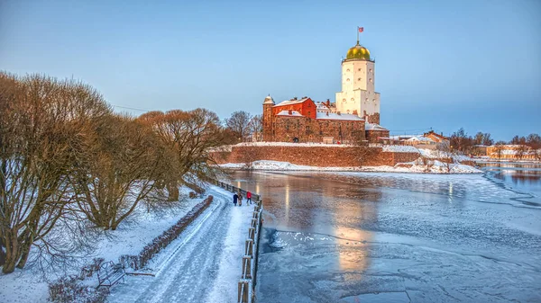 Vyborg Rusya Adadaki Kale Kış Başları — Stok fotoğraf