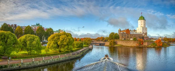 Vyborg Rusya Adadaki Kale Altın Sonbahar — Stok fotoğraf