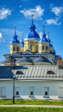 Theotokos Manastırı 'nın Doğumu Konevsky. Konevets Adası. Rusya.