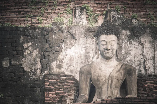 佛陀在泰国素可泰古都 素可泰历史公园是联合国教科文组织世界遗产泰国 — 图库照片