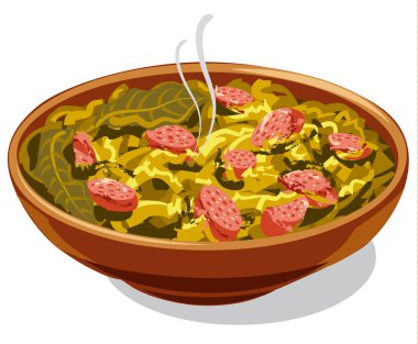 geleneksel çanak bigos