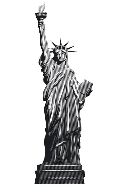 Estatua de la libertad — Vector de stock