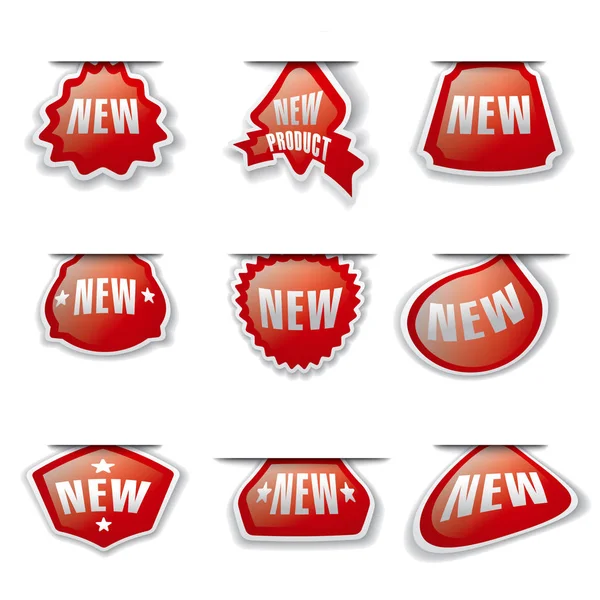 Stickers en labels — Stockvector