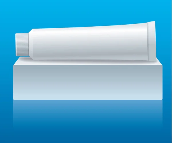 Embalagem tubo pasta de dente —  Vetores de Stock