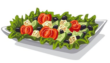 Taze sebze salatası
