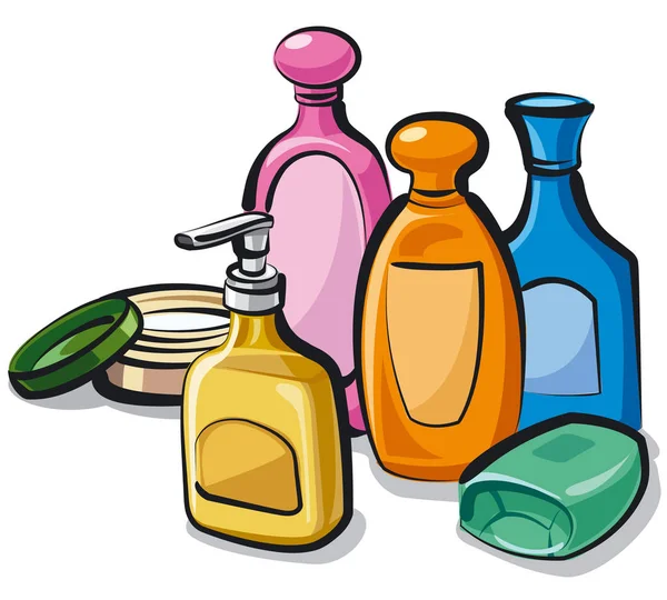 Kolekcja szampon i mydło — Wektor stockowy