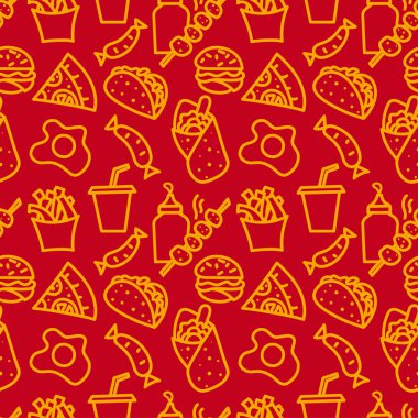 fast-food sorunsuz desen