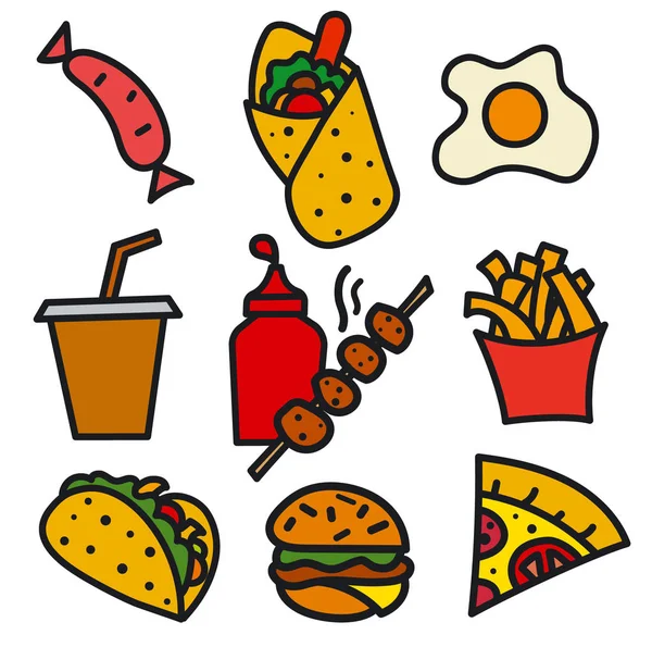 Streed food icon — Stock Vector