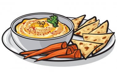 Humus pide ile