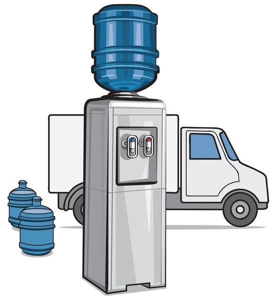 Water delivery service — Stock Vector