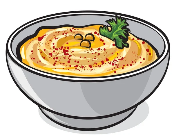 Ανατολική πιάτο χούμο — Διανυσματικό Αρχείο
