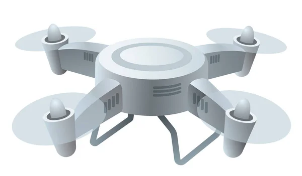 Flygande drone quadrocopter — Stock vektor