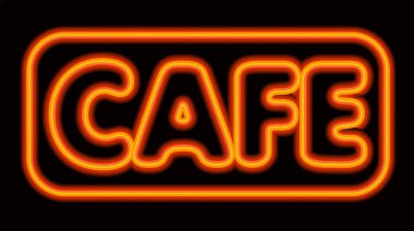 Neon parlayan Cafe