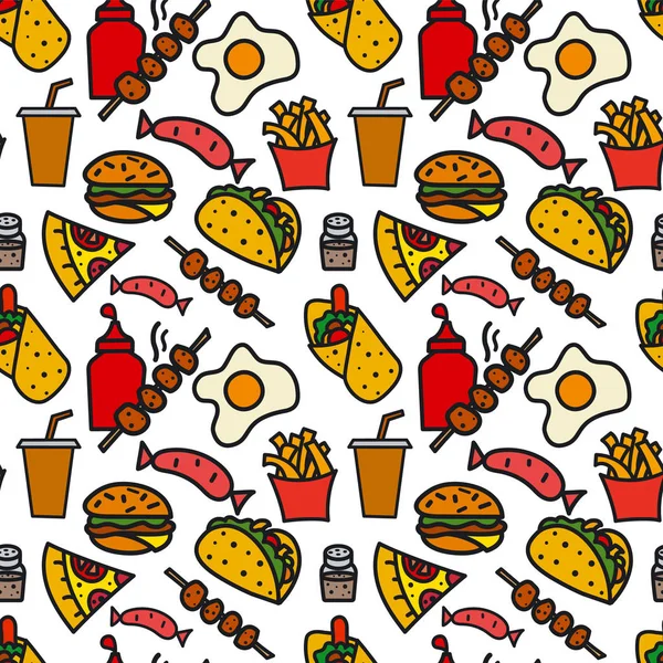 food seamless pattern