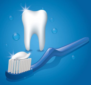 diş fırçası ile