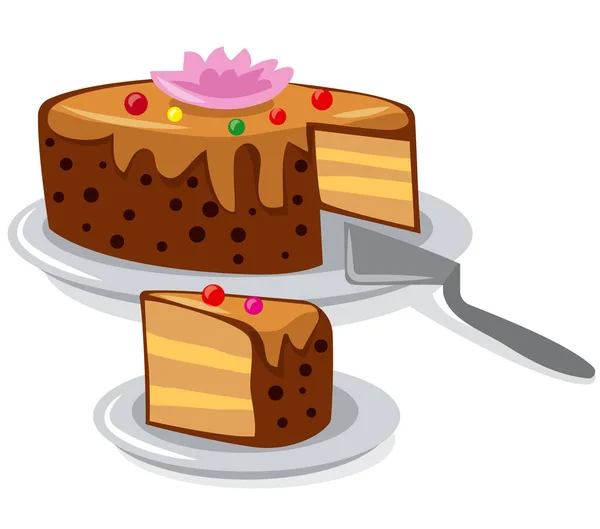 Сливочный тарт — стоковый вектор
