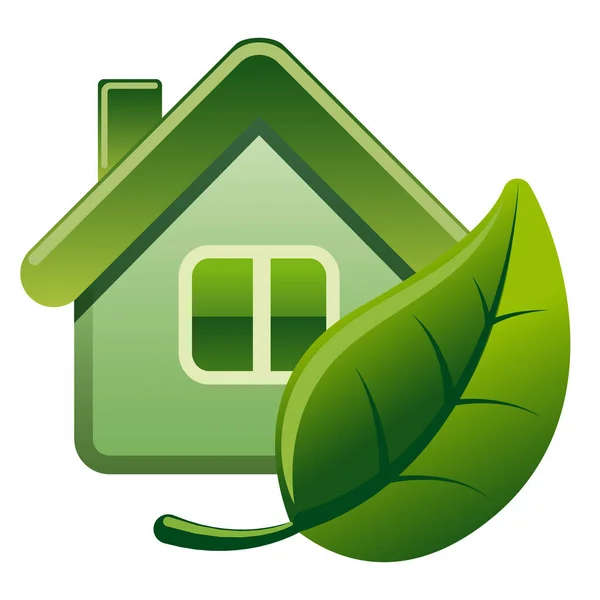 Icône Eco house — Image vectorielle