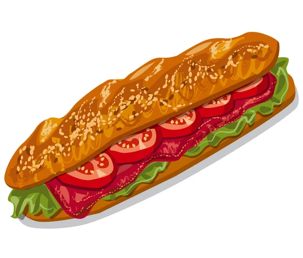 Γαλλική σάντουιτς — Διανυσματικό Αρχείο