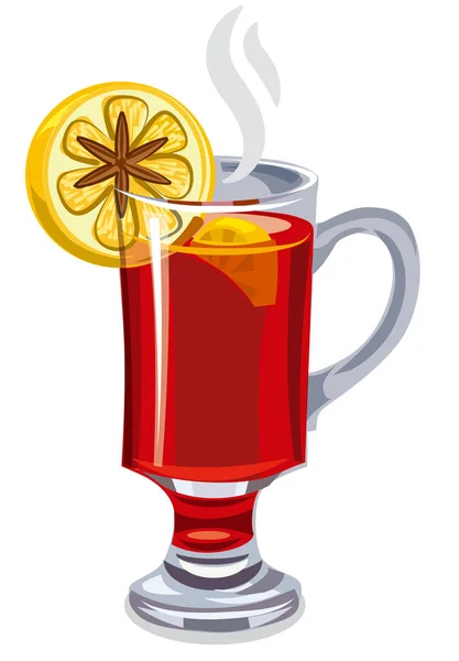 Vin chaud chaud chaud — Image vectorielle