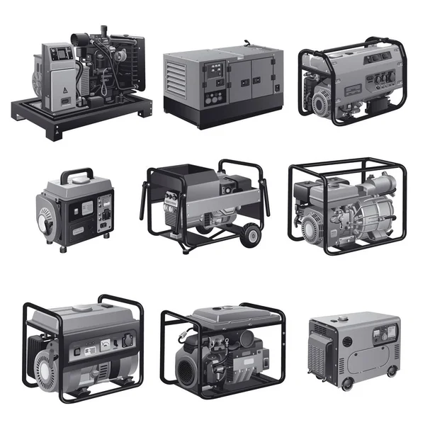 Generadores de energía — Archivo Imágenes Vectoriales