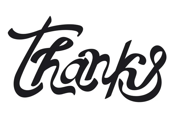 Надпись благодарности — стоковый вектор