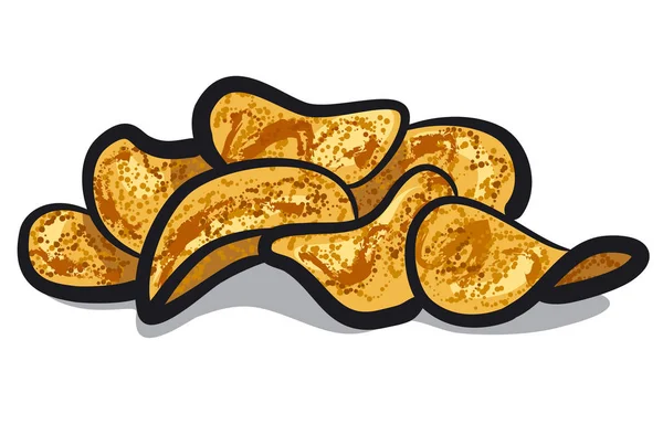 Patatas fritas — Vector de stock