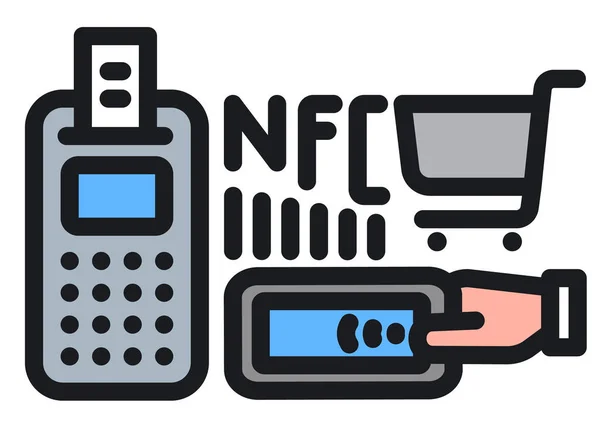 Nfc-Ikone — Stockvektor