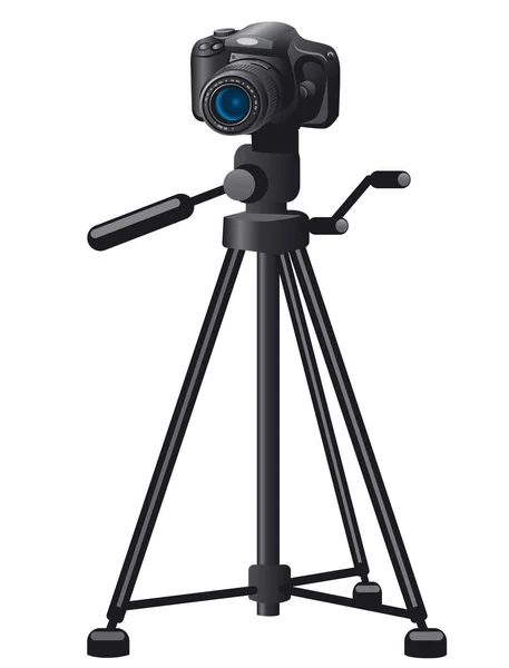 Camera Het Statief — Stockvector