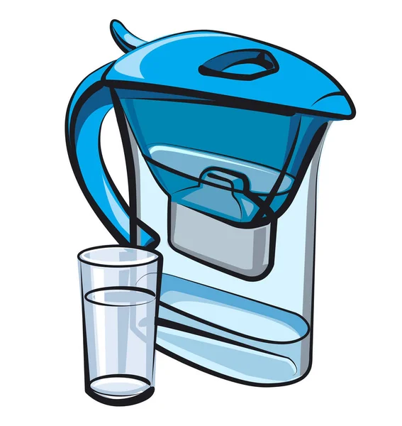 Ilustração Filtro Água — Vetor de Stock
