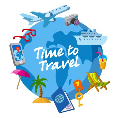 seyahat ve seyahat simgesi