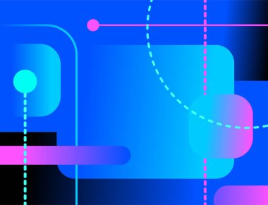 Soyut renkli arkaplanın çizimi