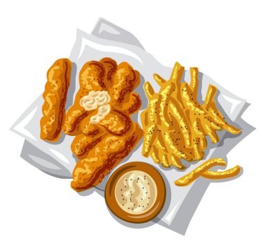 Balık kroketlerinin çizimi