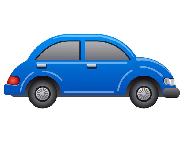 Ilustración Del Icono Del Coche Azul — Vector de stock