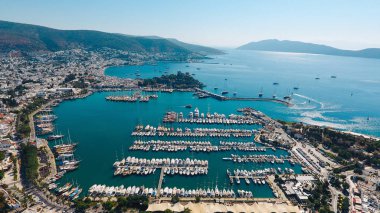 Drone şaşırtıcı Bodrum görünümünden