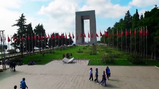 Canakkale-martyrene minnesmerket – stockvideo