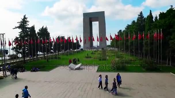 De herdenking van de martelaren Canakkale — Stockvideo