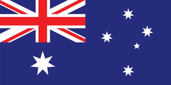Australiska vektor flagga. — Stock vektor