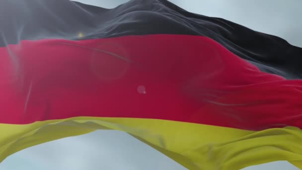 Amazing loopable German flag in slow motion. — Stock Video