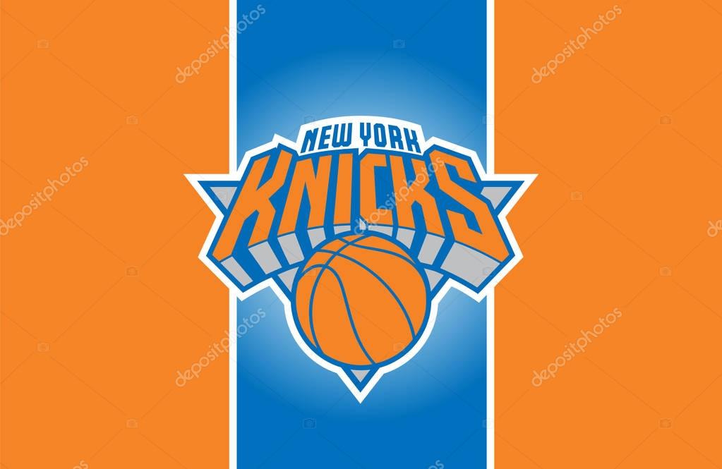 Washington, USA Feb 25, 2017: Vector illustration of American basketball team New York Knicks logo.