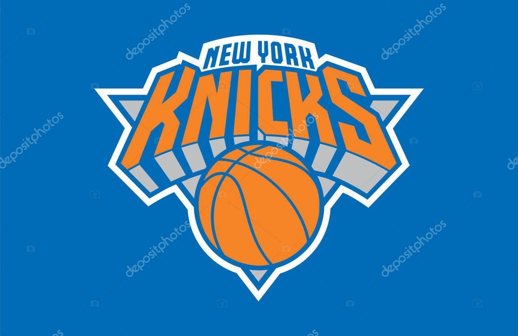 Washington, USA Feb 25, 2017: Vector illustration of American basketball team New York Knicks logo.