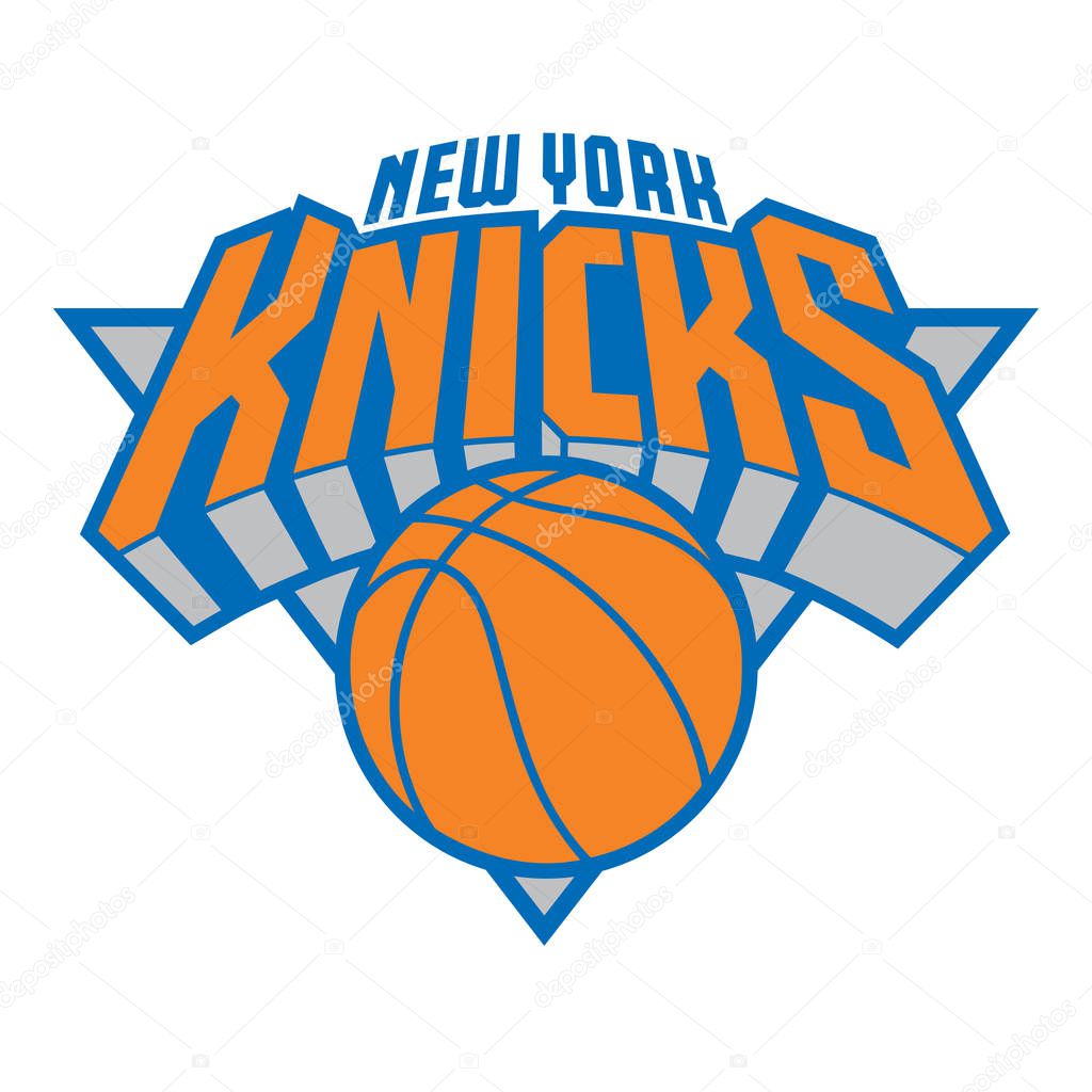 Washington, USA Feb 25, 2017: Vector illustration of American basketball team New York Knicks logo.