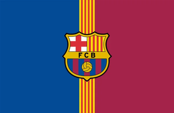 FotbolFC Barcelona napló — Stock Vector