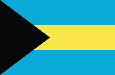 Vektör güzel Bahamalar bayrağı.