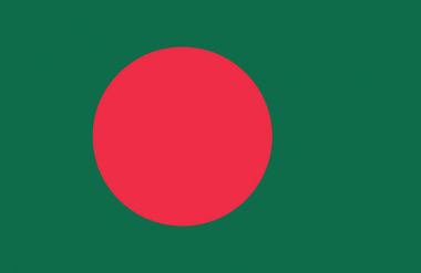 Vektör güzel Bangladeşli bayrağı.