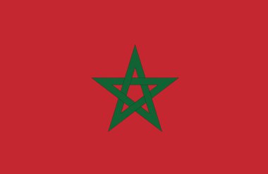 Vector of amazing Morocco flag. clipart