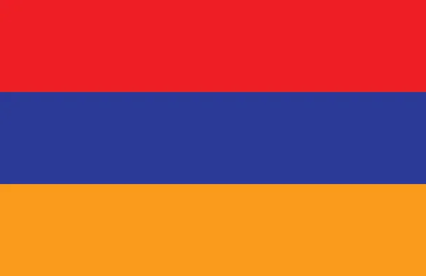 Vektor der erstaunlichen armenischen Flagge. — Stockvektor
