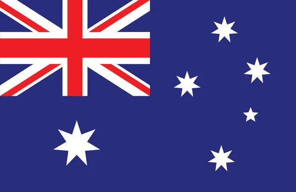 Vektör şaşırtıcı Avustralya bayrağı. — Stok Vektör