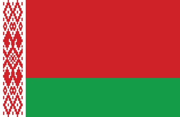 Vektor nice vlajka Běloruska. — Stockový vektor