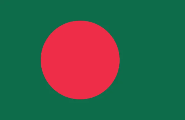 Vector de la bandera de Bangladesh . — Archivo Imágenes Vectoriales
